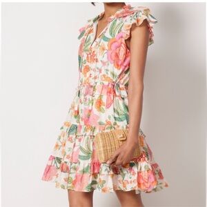 Farm Rio Macaw Bloom Dress